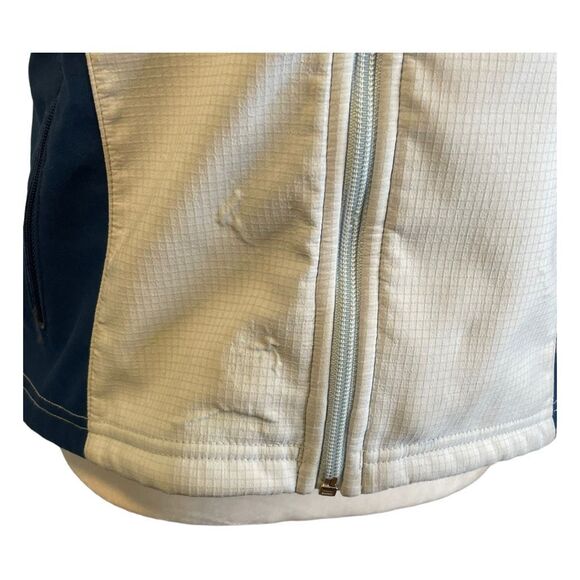 Marmot Windstopper M2 Softshell Jacket Navy Blue Light Blue Full Zip Up S - Picture 2 of 14